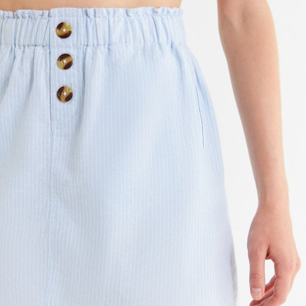 Urban Outfitters Pinstripe paperbag miniskirt